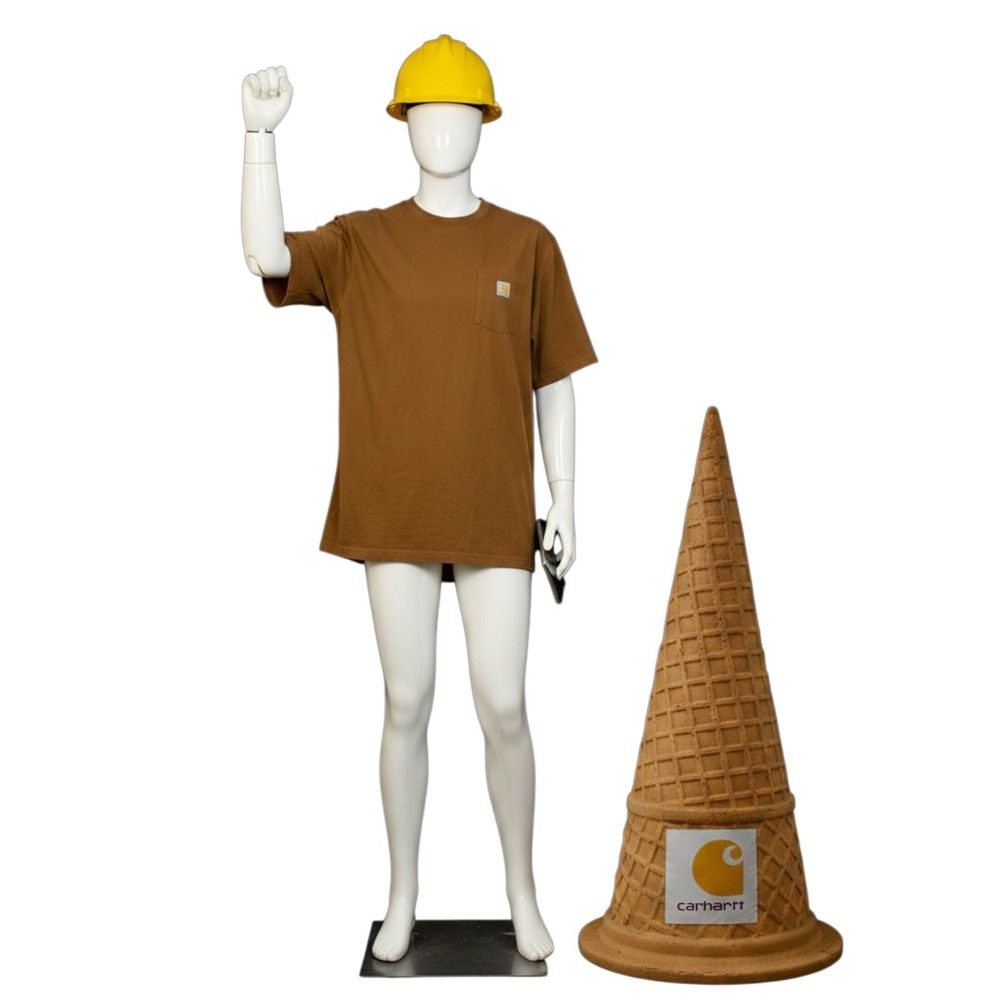 Carhartt‎ K87 2XL Loose Fit Pocket Tee  Brown Cotton NWOT Heavy Duty Work Shirt